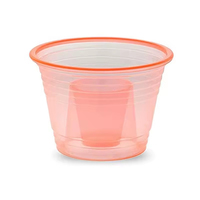 Gobelets en plastique PS à paroi simple, biodégradables, écologiques, sans BPA, sans transfert d'odeurs, imprimés UV, pour événements, vente en gros
