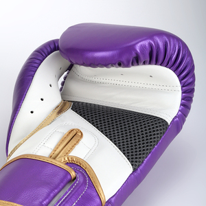 High Leather Breathable Boxing Training Gloves for <b>Men</b> Women Sparring <b>Punching</b> Kickboxing Heavy Bag Workout Hook Loop Closure - Product Image 5