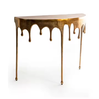 Table basse traditionnelle en aluminium, nouvelle, forme goutte d'eau, hauteur réglable, durable, écologique, meubles de salon, Azora Industries