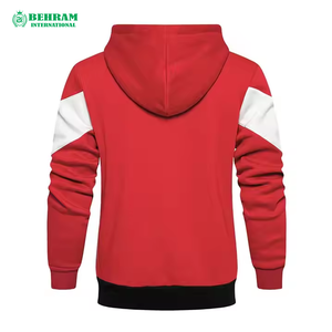 Sweat-shirts à fermeture éclair unisexes pour hommes, logo personnalisé de haute qualité OEM, mélange polyester/coton, séchage rapide, respirant, hiver - Product Image 2