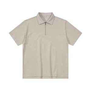 Camiseta Polo de Algodón y Poliéster para Hombre, Manga Corta, Media Cremallera, Talla Grande, Logotipo Personalizado - Product Image 3