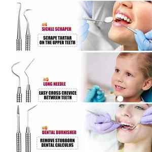 Kit de herramientas dentales, equipo de limpieza de dientes de relleno, Kit de Instrumentos dentales compuestos, 6 uds., Kit de herramientas dentales profesionales personalizadas - Product Image 4