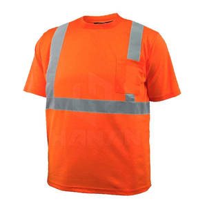 Camiseta de seguridad de alta visibilidad respetuosa con el medio ambiente Camiseta de seguridad ligera con diseño reflectante - Product Image 1
