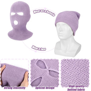 Balaclava thermique en polaire pour l'hiver, masque intégral léger, séchage rapide, matériau résistant au vent, conçu pour le ski et les sports - Product Image 5