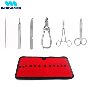 Ensemble d'instruments de podologie de qualité supérieure, 6 pièces, en acier inoxydable, outils de soin des pieds avec étui en cuir, nouveauté - Product Image 2