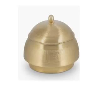 Dernière finition personnalisée arrondie en bois et métal Chapati Sever Pot Casserole Pot de service Pot de serveur de nourriture décoratif fait à la main - Product Image 5