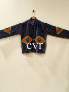 Manteau en velours brodé, col mandarin, manches longues, motif floral, style bohème fait main, vêtements d'extérieur pour femmes adultes, vêtements d'hiver - Product Image 2