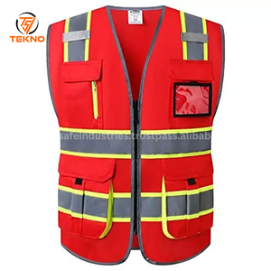Nuevo último diseño 2025 sin mangas Hi Vis Chaleco de trabajo personalizado de alta resistencia al aire libre seguridad hombres Hi Vis Chaleco de trabajo OEM - Product Image 3