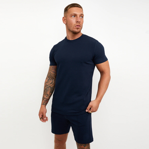 Best <b>Twinset</b> 100% Cotton Matching Short Sets Casual Clothes Summer Man 2 Piece Set Sports for Men Shirts and Shorts Male Sets - Product Image 3