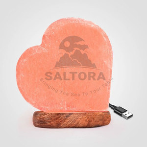 100% lampe de sel naturel en nouveau Stock lampe de sel en forme de coeur meilleur prix lampe de sel en forme de coeur pour le sel - Product Image 5