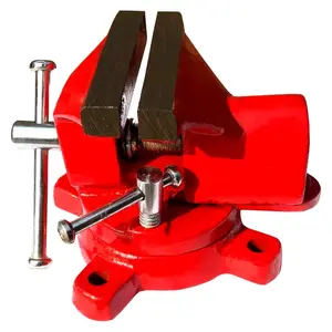 Heavy Duty Bench Vise TABLE VICE SWIVEL BASE With Anvil Rotary Adjustable Vice, for workshop and home