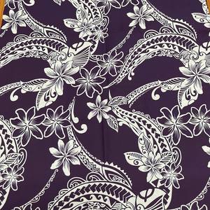 Tout nouveau design polynésien numérique imprimé sur un tissu tissé en coton de 44 pouces de largeur prêt pour une expédition immédiate - Product Image 1