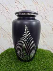 Urne funéraire de luxe en aluminium de style américain de conception classique de haute qualité pour les cendres humaines adultes - Product Image 2