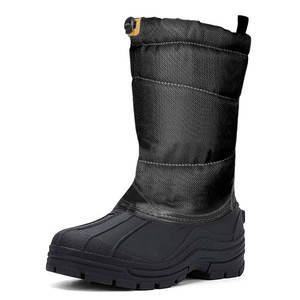 Botas de Senderismo <span class=keywords><strong>para</strong></span> <span class=keywords><strong>Hombre</strong></span>, Impermeables, Aislantes, con Cordones Elásticos, Cómodas <span class=keywords><strong>para</strong></span> Clima Frío, <span class=keywords><strong>para</strong></span> Acampar, Pescar, Caminar, Protectoras - Product Image 1