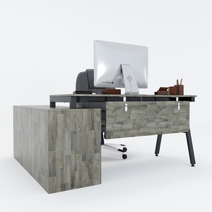 ACONCEPT Contemporary Executive <b>Desk</b> 160x140cm <b>Foldable</b> Automatic Office Furniture with Steel Legs Assembly Required (HBAC022) - Product Image 2