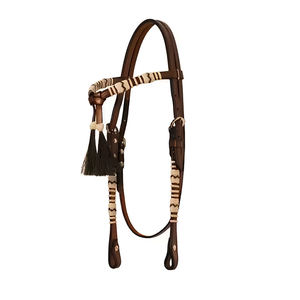 Cabecera duradera de brida de caballo de cuero occidental ajustable de primera calidad para entrenamiento y espectáculos de equitación - Product Image 1