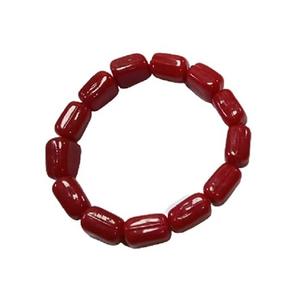 Bracelet en cristal, perles cubiques en obsidienne rouge, bracelet de 8 mm, pierre précieuse, mode, cadeau pour homme et femme, énergie - Product Image 2