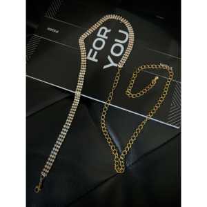 เข็มขัดโลหะประดับทองสำหรับผู้หญิง ดีไซน์โซ่เพื่อเป็นเครื่องประดับที่มีสไตล์ - Product Image 5