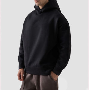 Sudadera Extra Grande para Hombre, Directo de Fábrica, Ajuste Holgado, Algodón Grueso, Felpa, Cálida para Invierno, con Logotipo Personalizado Bordado, Bolsillo, Informal - Product Image 3