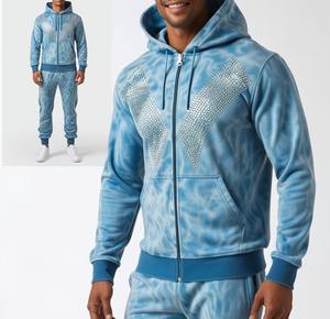 Chándal Informal Ligero y Transpirable con Capucha para Hombre, con Pedrería, Totalmente Personalizado, Nueva Moda, Precio de Primera Calidad - Product Image 6