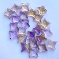 Ametrine Ninja Stars Briolette Faceted Gemstone Carvings Wholesale Stone Beads for Jewelry Gifts Star Shape Gemstone