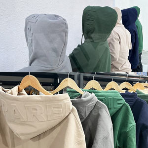 Sweat-shirts 3D vierges épais et surdimensionnés en coton pour hommes avec logo personnalisé en gros - Product Image 3