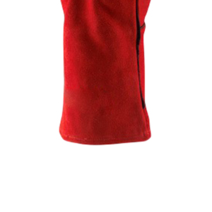 Guantes de soldadura rojos de cuero dividido de vaca de alta calidad, guantes de seguridad resistentes al fuego de 14 pulgadas y 16 pulgadas - Product Image 5
