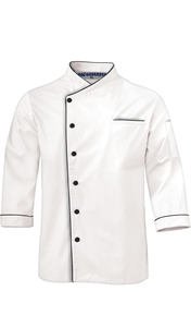 Chaqueta de chef de cocina profesional unisex, abrigo con mangas largas, uniforme de trabajadores culinarios para hombres y mujeres en servicio de restaurante y bar - Product Image 5