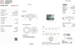 1.05 carat rond brillant H couleur grade diamant naturel en vrac VVS2 clarté IGI certifié fournisseur indien aux prix de gros - Product Image 2