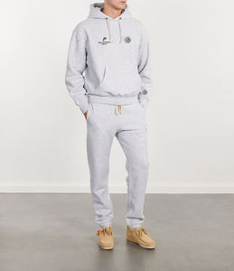 Athletic Grey Men's Basic Heavyweight 400 Gsm Premium Fleece Hoodie 100% Cotton Blended Glamour Football Mascot Design Winter - Product Image 2