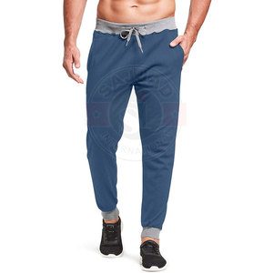 Custom Logo Printed Streetwear Cotton Elastic <b>Pants</b> Trousers For <b>Men</b> - Product Image 4