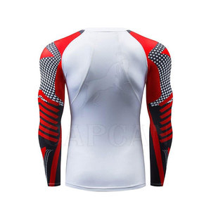 Rashguard pour homme à manches longues, couleur personnalisée, best-seller des fabricants professionnels (Spandex/Nylon respirant et à séchage rapide) - Product Image 2