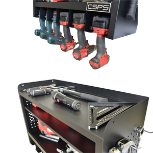 Hot Sale Black <b>Metal</b> Wall Mounted <b>Peg</b> Board with 125 kg Capacity Custom Steel Tool Cabinet for Home Storage Accessories Included - Product Image 3