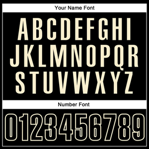 Polo Negro Personalizado con Sublimación y Detalles en Beige, Personalizado con el Nombre del Equipo y el Número del Jugador, Elegante y Cómodo - Product Image 4