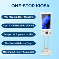 Sistema POS con Pantalla Táctil Inteligente Personalizada OEM de 21.5 Pulgadas, Escáner de Códigos QR, Impresión de Tickets, Kiosco de Autoservicio para Pedidos y Pagos, SDK