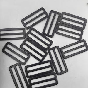 High Quality 49mm Iron Metal Nickel-Free Slide <b>Buckles</b> Black Use for Bags or Safety Accessories - Product Image 2