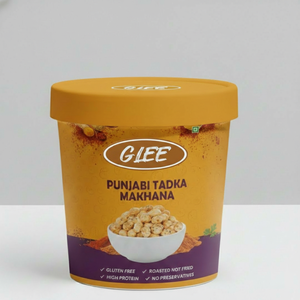 GLEE Makhana (Nueces de Zorro) Tostadas con Sabor Picante Punjabi Tadka - Sin Gluten, Alto Contenido Proteico, 30g, Caja de Papel Ecológica - Product Image 1