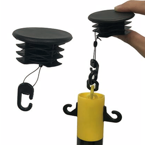 Poste de barrera de plástico de fábrica de Taiwán Poste de barrera de advertencia de tráfico Adecuado para la gestión de colas en escaparates - Product Image 3