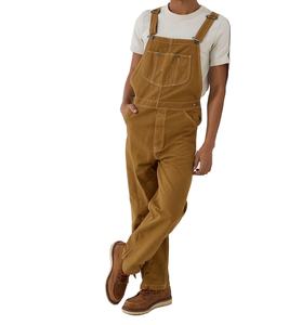 <b>Men's</b> Loose Fit Workwear Bib <b>Overall</b> Jeans for <b>Men</b> <b>Denim</b> and Cotton Mechanic Winter Construction Custom logo Tag - Product Image 4
