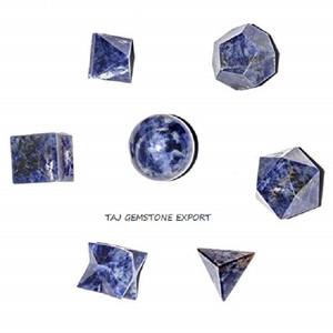 Bán buôn bảy Chakra đá mã não tự nhiên tinh thể thiết lập 7 mảnh đá quý thạch anh chạm khắc hình học để chữa bệnh trên bán! - Product Image 5