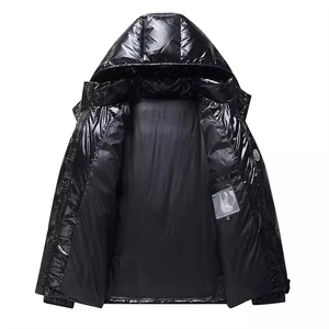 Vestes matelassées imperméables brillantes en gros, vestes d'hiver personnalisées en gros, vestes matelassées légères, vêtements d'hiver - Product Image 2