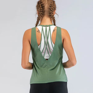 เสื้อกล้ามออกกำลังกายผู้หญิงแบบเรียบ ดีไซน์ใหม่ ผลิตจากผ้าฝ้าย 100% - Product Image 3