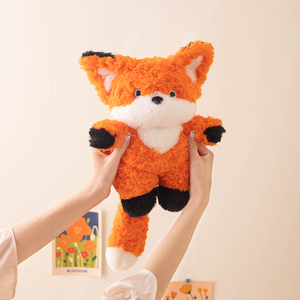 Toptan sevimli küçük kırmızı turuncu tilki peluş Plushie çocuklar yetişkinler için hayvan oyuncaklar hediyeler dolması - Product Image 4