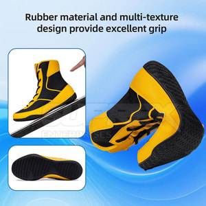 Chaussures de boxe en cuir antidérapantes de haute qualité, légères et respirantes, pour l'athlétisme en salle, haute performance 2026 - Product Image 3