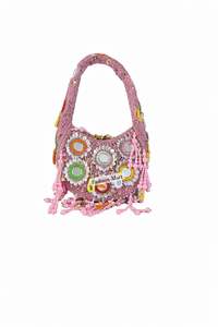 Fabricant de mini sacs en forme de lune en perles faites à la main, production en interne, faible MOQ, vente en gros - Product Image 5