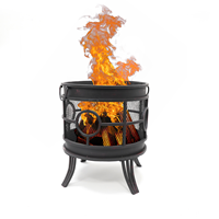 Promotion : Brasero d'extérieur en bois pour jardin, terrasse, camping