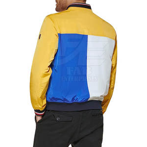 Blouson Bomber en Cuir Personnalisé de Haute Qualité 2025, Col Montant, Hiver, Service OEM, Motif Logo, Tissage Non Tissé Fini - Product Image 2