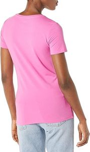 T-shirts décontractés anti-boulochage à col en V pour femmes et hauts de sport en gros : Vêtements de sport de haute qualité en gros du fabricant premium - Product Image 3