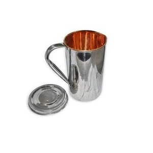 Wholesale Pure <b>Copper</b> Drinking Water <b>Jug</b> With Lid & Handle For Home Hammered Design Sustainable <b>Copper</b> Water <b>Jug</b> For Office - Product Image 3