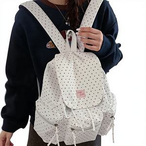 <b>Simple</b> Cloth Women <b>Backpack</b> High Appearance Korean Fashion 2025 Winter Versatile For College Students Daily Class Use - Product Image 1